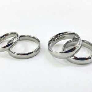 Argollas Oro Blanco 10k y 14k