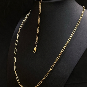 Cadena y Pulsera Clik - Oro 10k