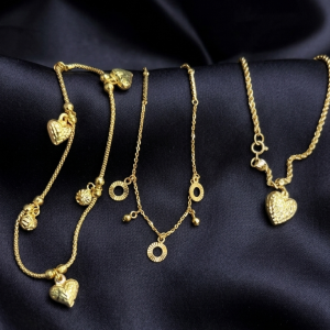 Pulsera de Oro - 10k - Con Adornos